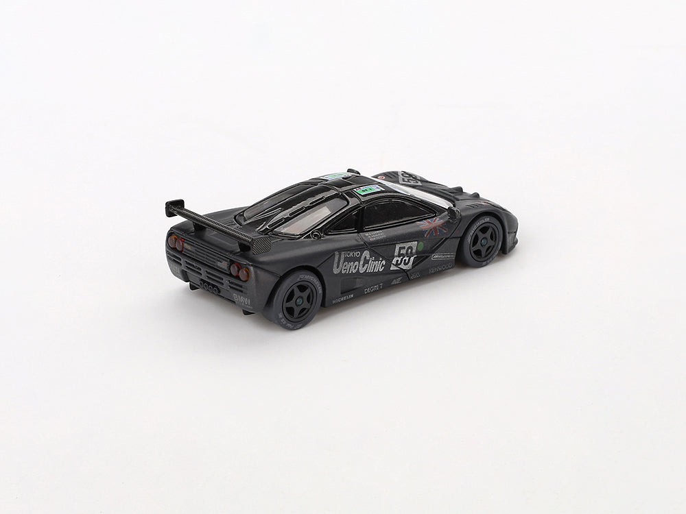 MiniGT 1/64 McLaren F1 GTR #59 1995 Le Mans 24Hour Post Race Weathered Black