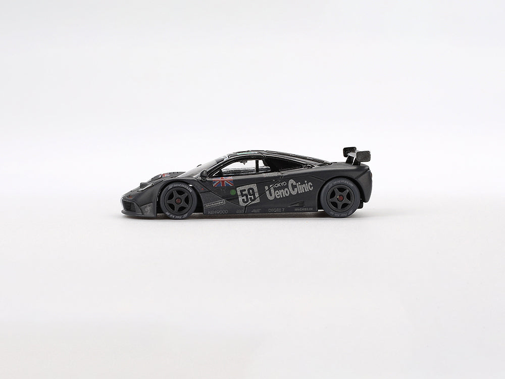 MiniGT 1/64 McLaren F1 GTR #59 1995 Le Mans 24Hour Post Race Weathered Black