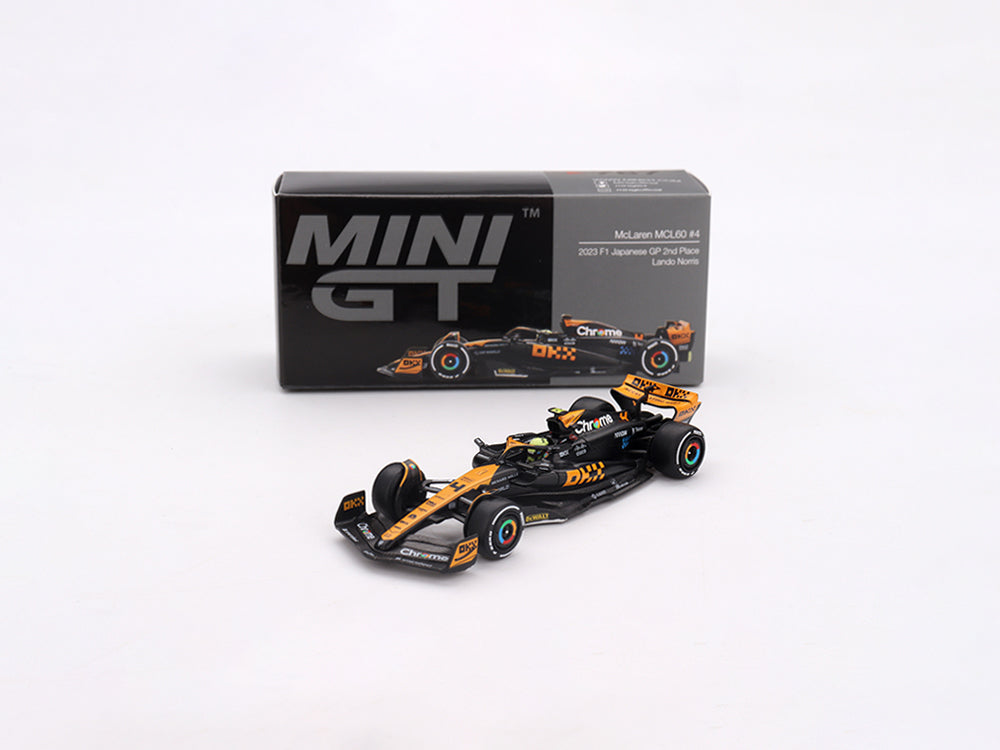 MiniGT 1/64 McLaren MCL60 #4 Lando Norris 2023 F1 Japanese Grand Prix 2nd Place