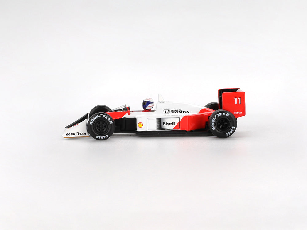 MiniGT McLaren MP4/4 #11 Alain Prost 1988 Japanese Grand Prix 2nd Place White/Red - Diecast Toyz Australia