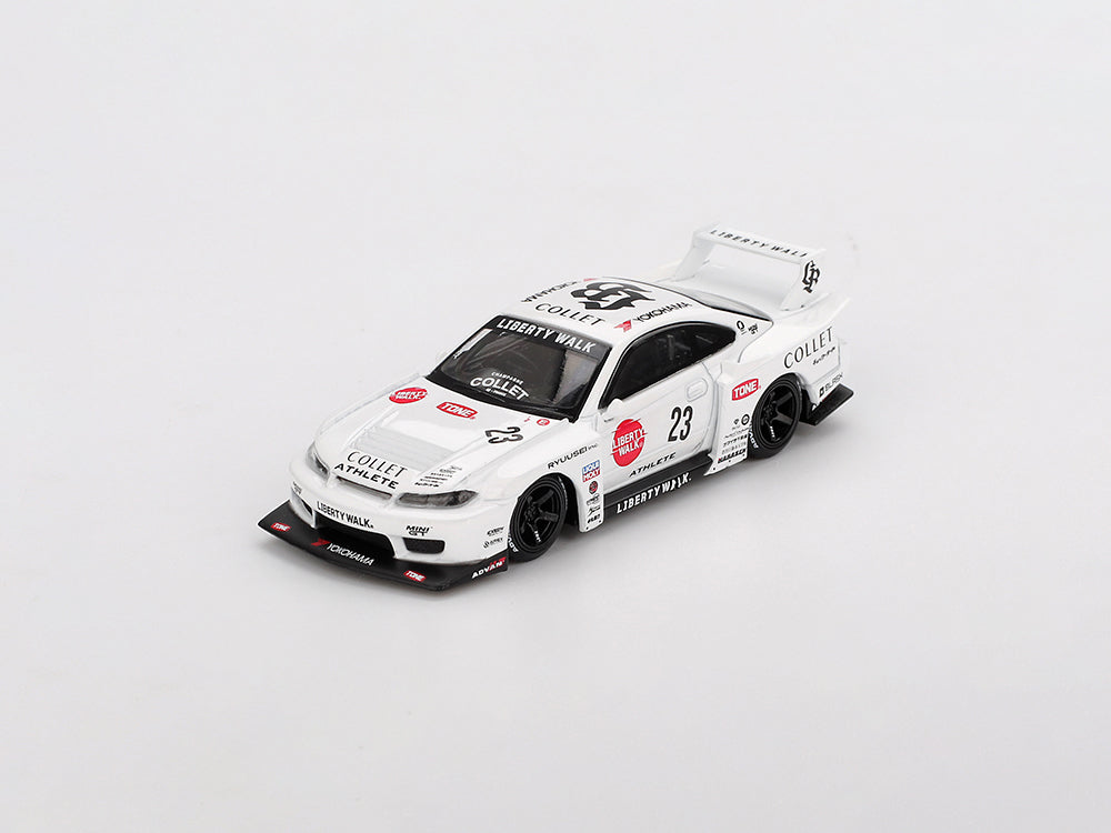 MiniGT 1/64 Nissan LB Super Silhouette S15 Silvia #23 Athlete White