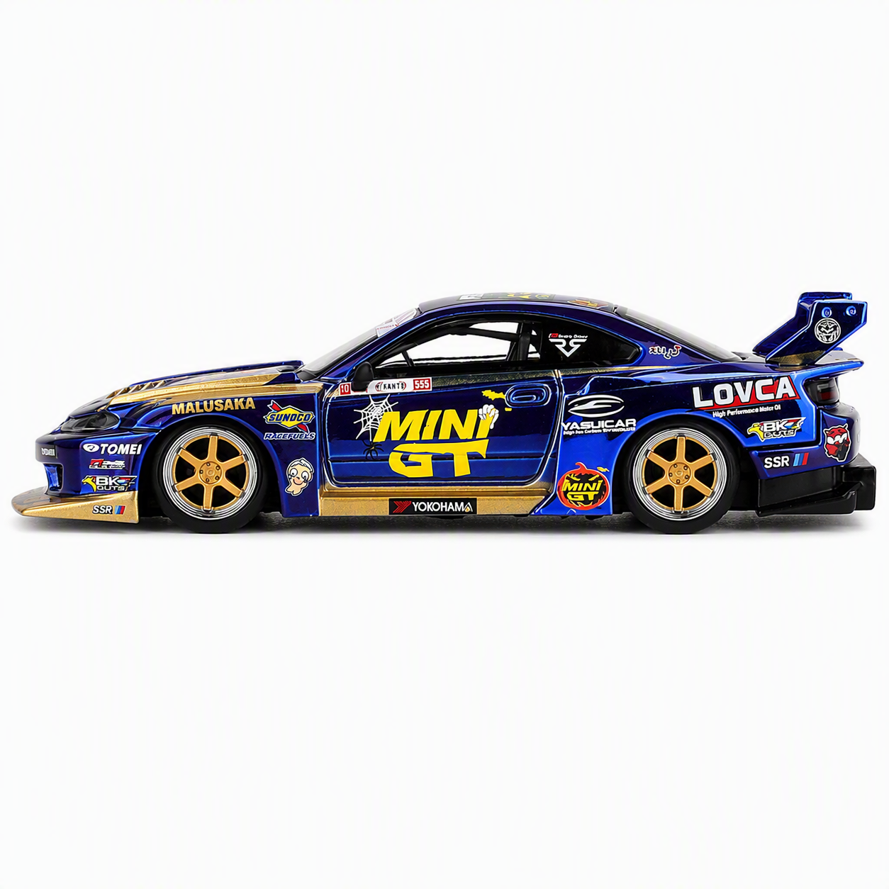 MiniGT 1/64 Nissan LB Super Silhouette S15 Silvia #555 Team MiniGT Liberty Walk 2025 Formula Drift Halloween Special - Diecast Toyz Australia