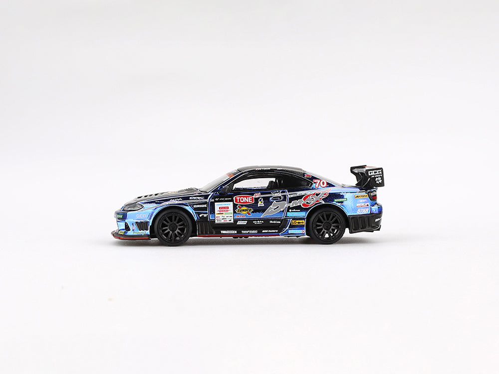 MiniGT 1/64 Nissan Silvia S15 #70 D-MAX Racing 2023 D1 Grand Prix Japan Exclusive Blister Package