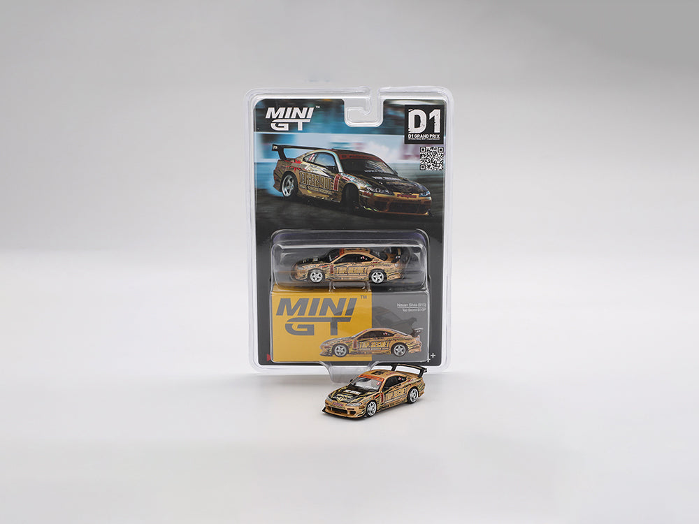 MiniGT 1/64 Nissan Silvia S15 Top Secret D1 Grand Prix Gold