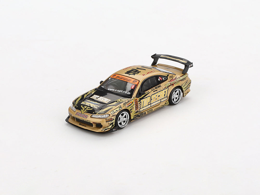 MiniGT 1/64 Nissan Silvia S15 Top Secret D1 Grand Prix Gold