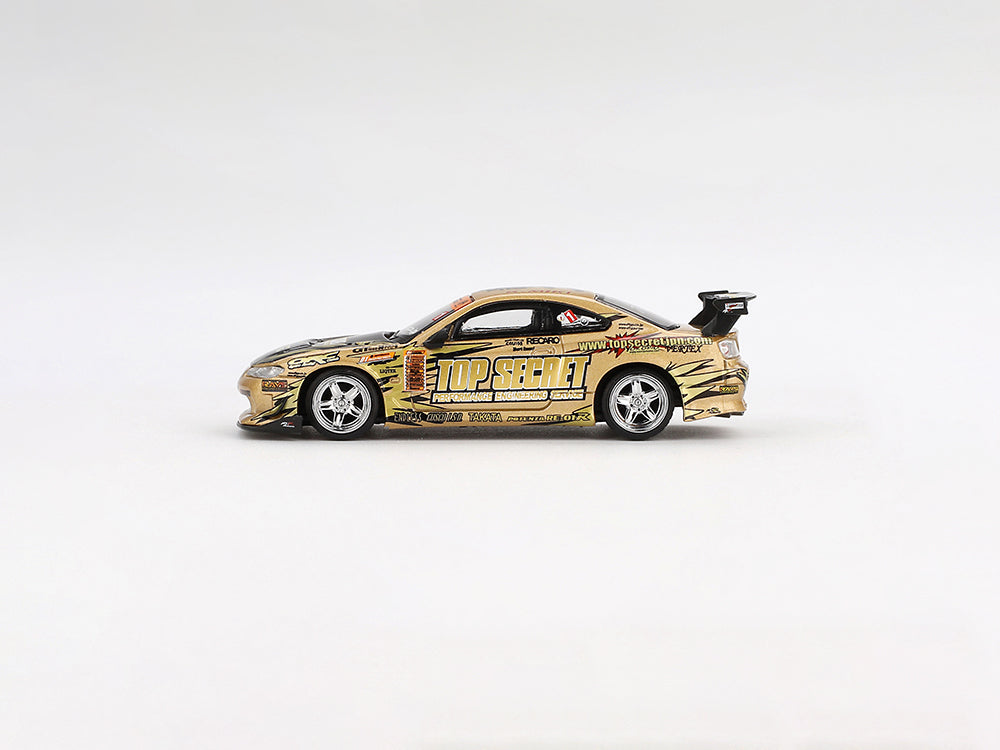 MiniGT 1/64 Nissan Silvia S15 Top Secret D1 Grand Prix Gold