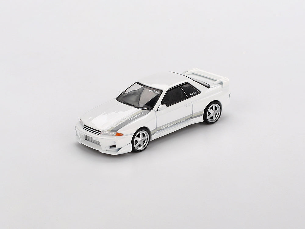 MiniGT 1/64 Nissan Skyline GTR R32 Veilside Combat C-I Gem White - Diecast Toyz Australia
