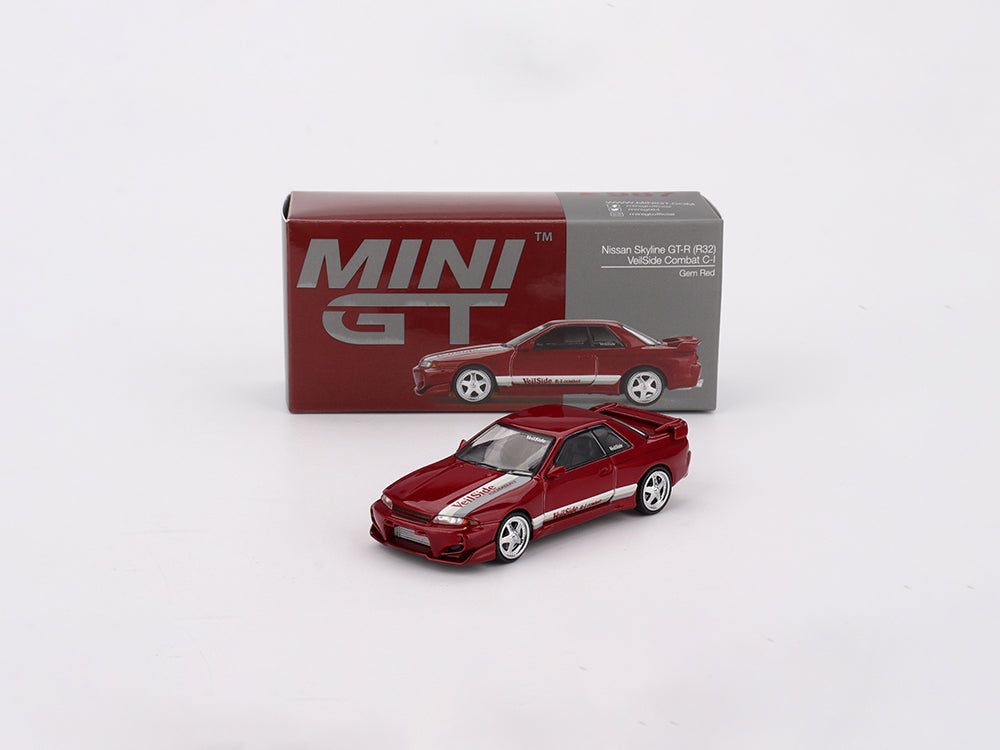 MiniGT 1/64 Nissan Skyline GTR R32 Veilside Combat C-I Gem Red