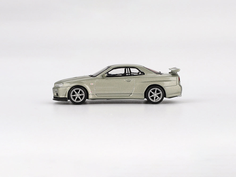MiniGT 1/64 Nissan Skyline GTR R34 V-Spe II NUR Millenium Jade