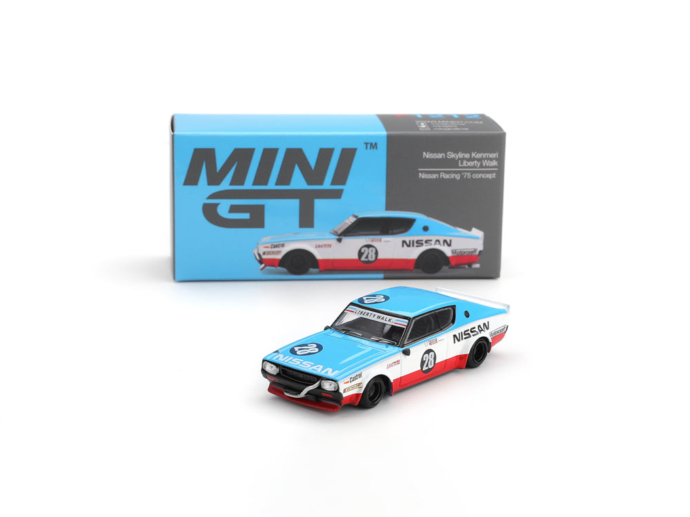 MiniGT 1/64 Nissan Skyline Kenmeri Liberty Walk Nissan Racing 75 Concept - Diecast Toyz Australia
