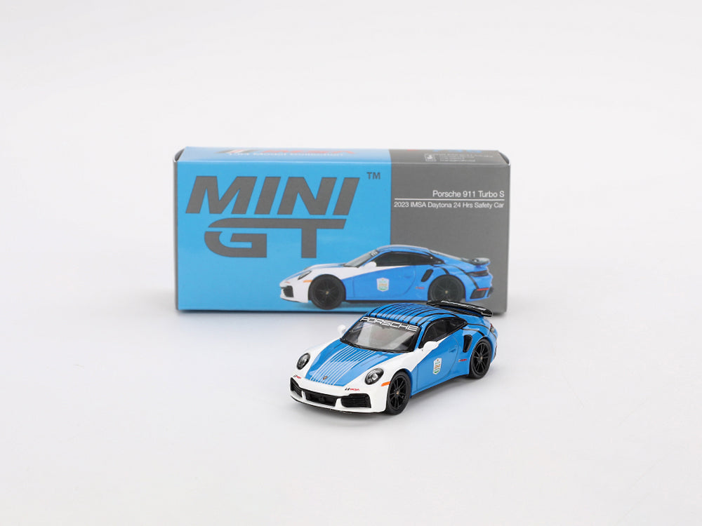 MiniGT 1/64 Porsche 911 Turbo S Safety Car 2023 IMSA Daytona 24Hrs - Diecast Toyz Australia