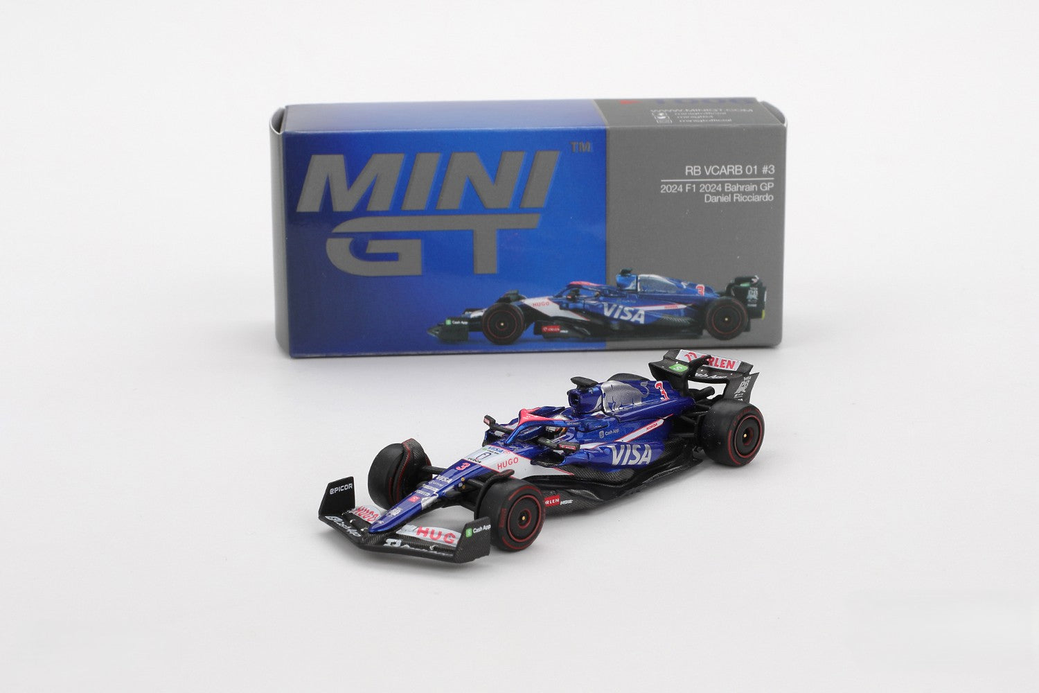 MiniGT 1/64 RB VCARB 01 #3 Daniel Ricciardo 2024 F1 Bahrain Grand Prix