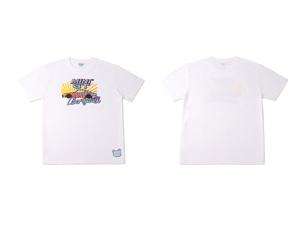 MiniGT T Shirt LBWK Kuma White 2XL - Diecast Toyz Australia