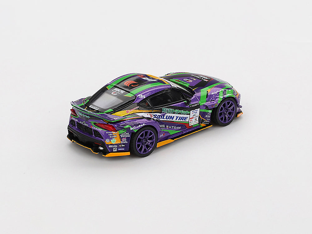MiniGT 1/64 Toyota GR Supra KUHL 2021 D1GP EVANGELION Racing D1 Blister Packaging