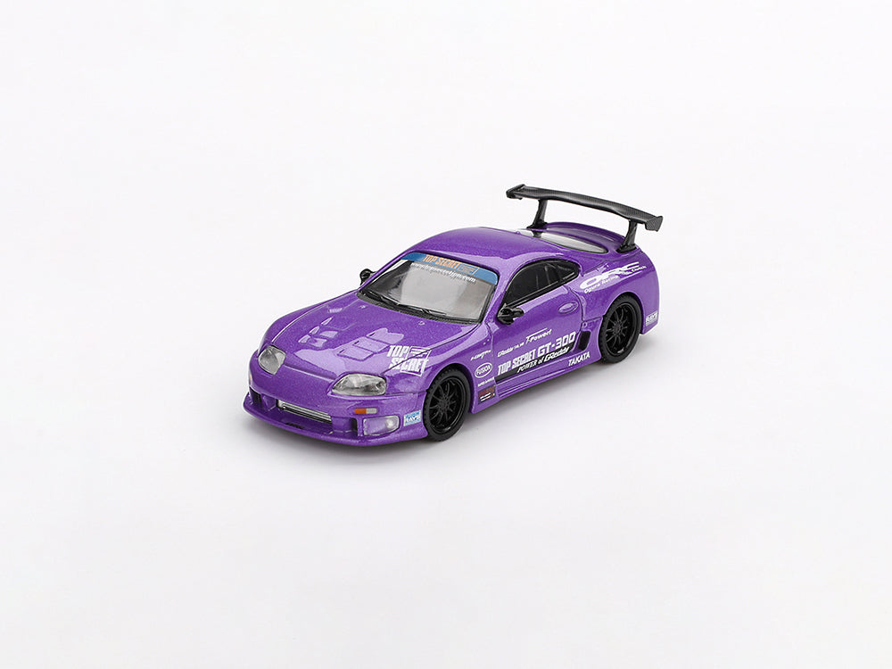 MiniGT 1/64 Toyota Supra JZA80 GT-300 Top Secret Purple - Diecast Toyz Australia