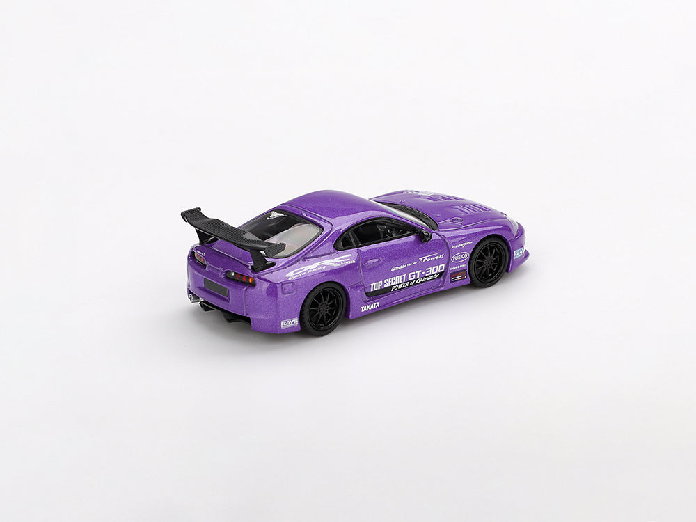 MiniGT 1/64 Toyota Supra JZA80 GT-300 Top Secret Purple - Diecast Toyz Australia
