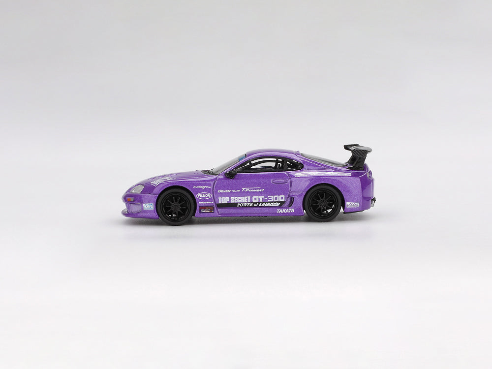 MiniGT 1/64 Toyota Supra JZA80 GT-300 Top Secret Purple - Diecast Toyz Australia