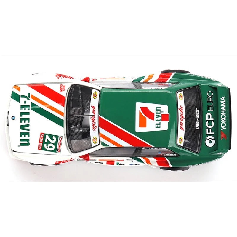 MiniGT x Kaido House 1/64 BMW E30 Kaido Works Larry Chen V1 USA Exclusive 7-11 Livery