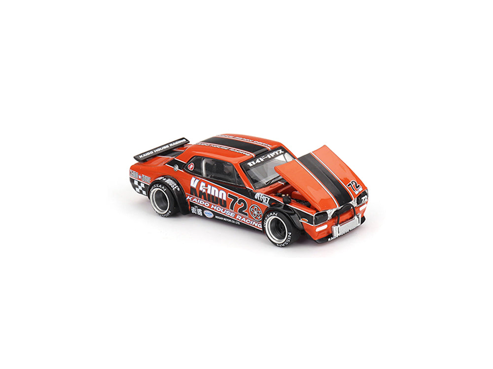 MiniGT x Kaido House Nissan Skyline GT-R KPGC10 Kaido Racing V1 Orange/Black