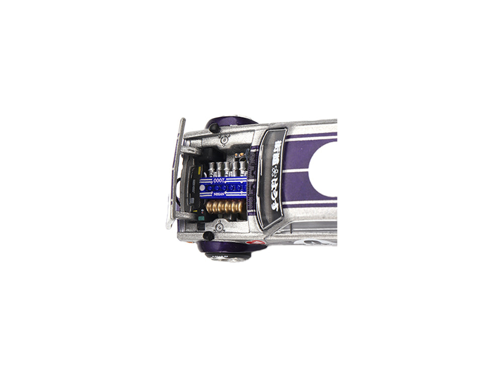 MiniGT x Kaido House Nissan Skyline GT-R KPGC10 Kaido Works V1 Silver