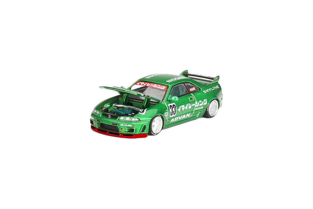 MiniGT x Kaido House 1/64 Nissan Skyline GTR R33 IMAI V1 Racing Green