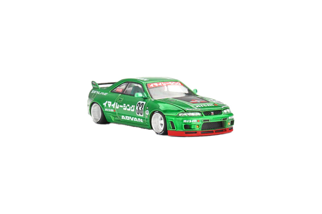 MiniGT x Kaido House 1/64 Nissan Skyline GTR R33 IMAI V1 Racing Green