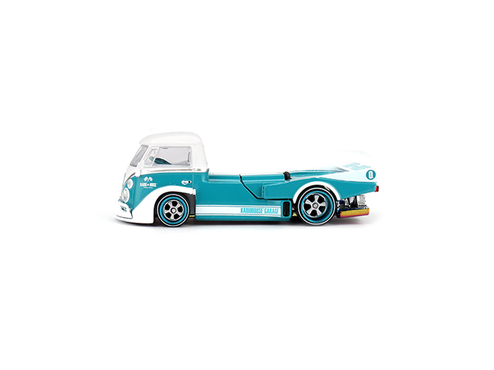 MiniGT x Kaido House Volkswagen T1 Kaido Works V1 White/Blue - Diecast Toyz Australia