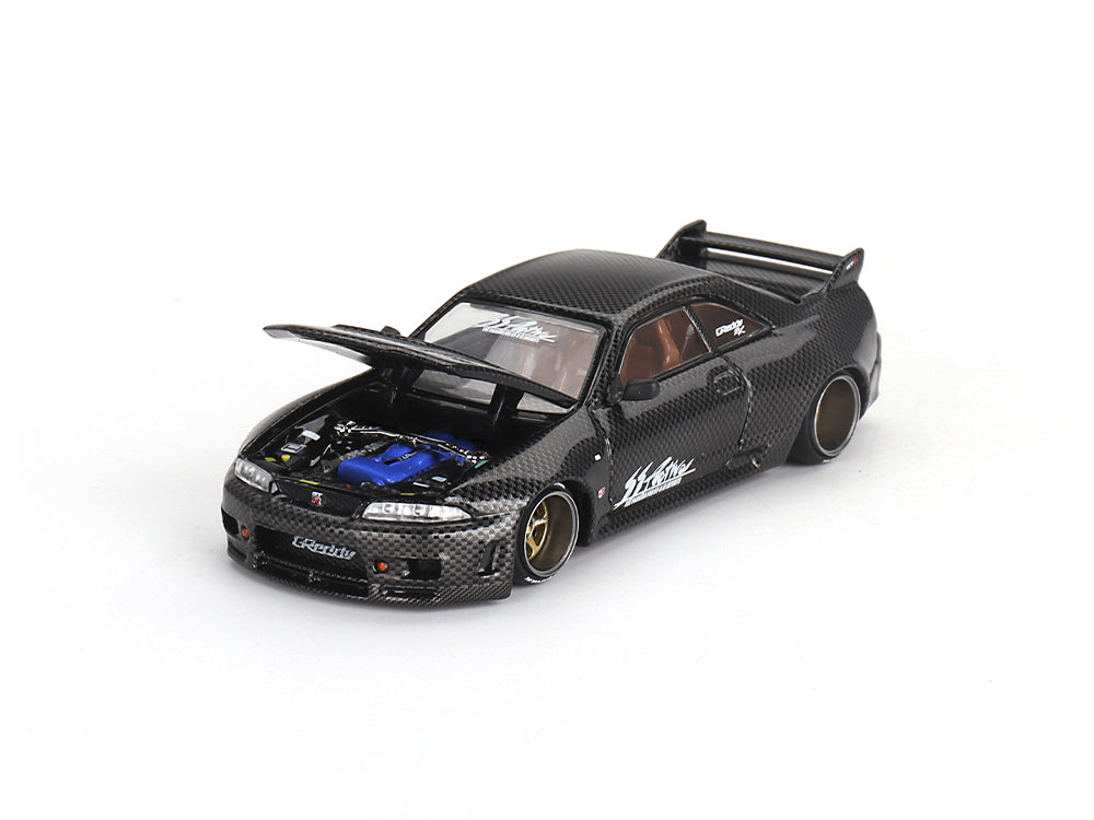 MiniGT x Kaido Works Nissan Skyline GTR R33 Active Carbon R - Diecast Toyz Australia