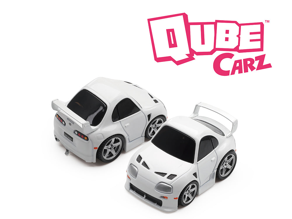 Mini GT x Qube Carz 1/64 Toyota TRD 3000GT White Blister Pack - Diecast Toyz Australia