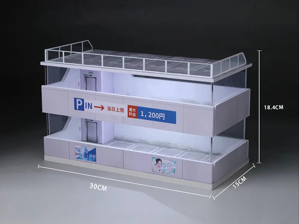 Moreart 1/64 Scene D Japanese Parking Building Diorama