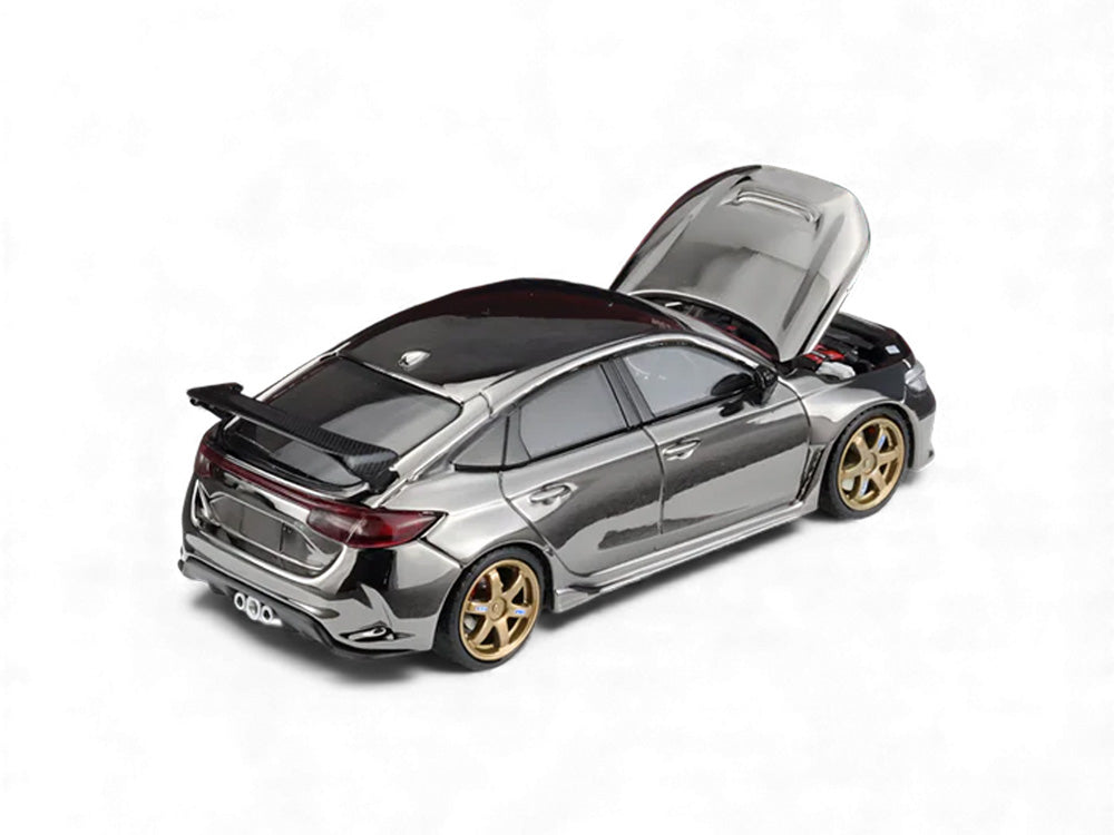 Motor Helix 1/64 Honda Civic FL5 Type R Chrome Gun Black