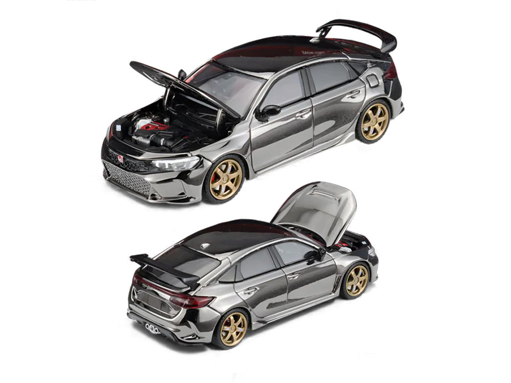 Motor Helix 1/64 Honda Civic FL5 Type R Chrome Gun Black