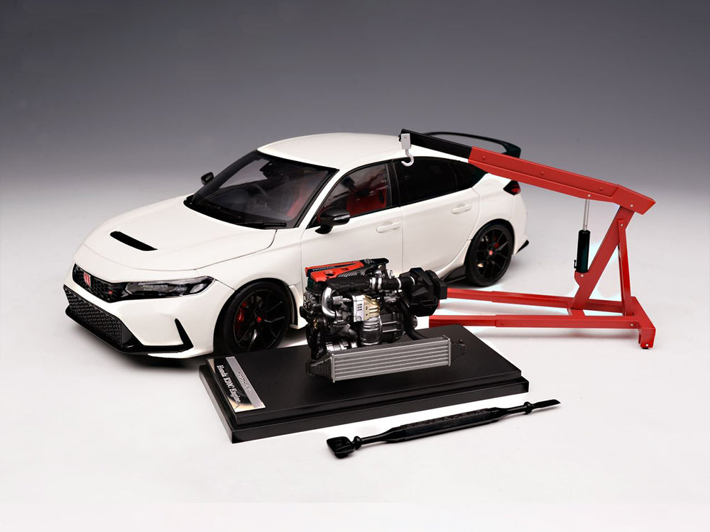 MotorHelix 1/18 Honda Civic Type R FL5 Championship White