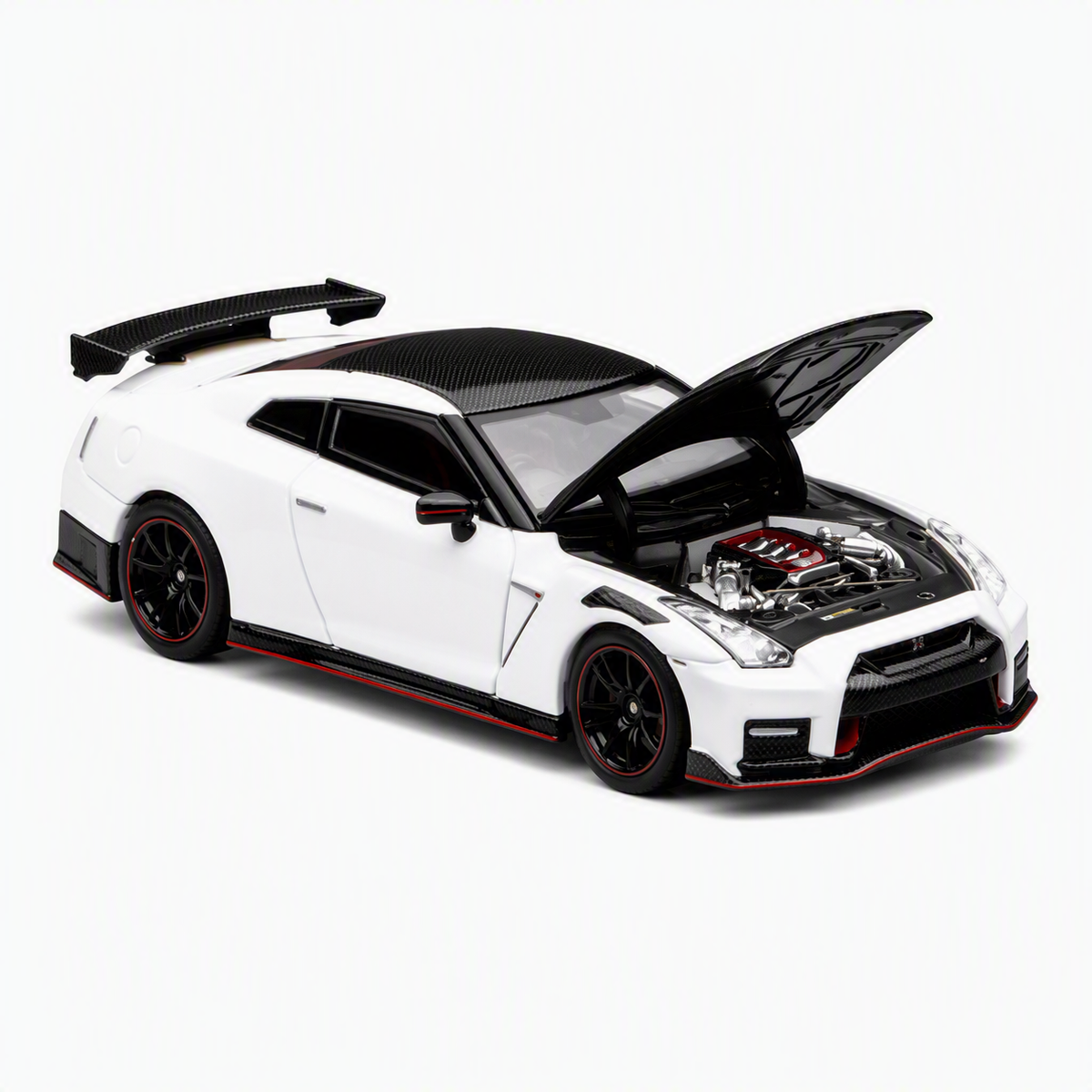 MotorHelix 1/64 Nissan Skyline GTR R35 NISMO Brilliant White Pearl
