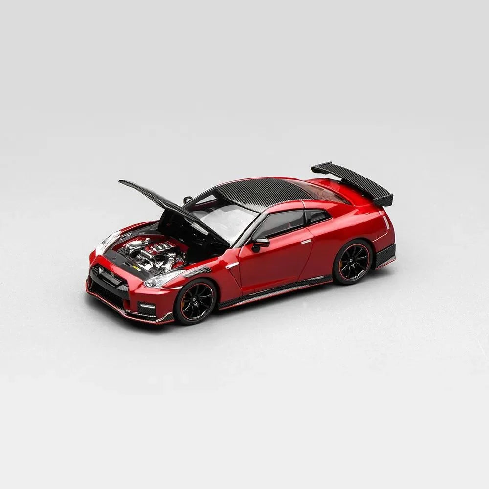 MotorHelix 1/64 Nissan Skyline GTR R35 NISMO Vibrant Red