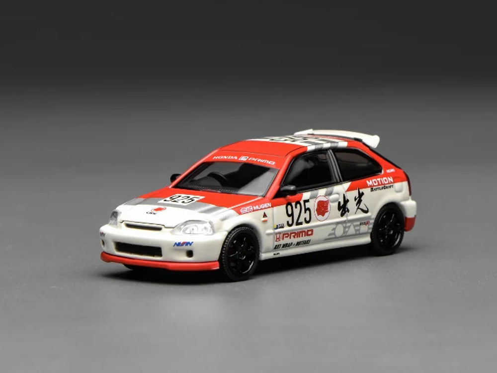 Motor Helix 1/64 Honda Civic EK9 Type R Idemitsu Motion Red