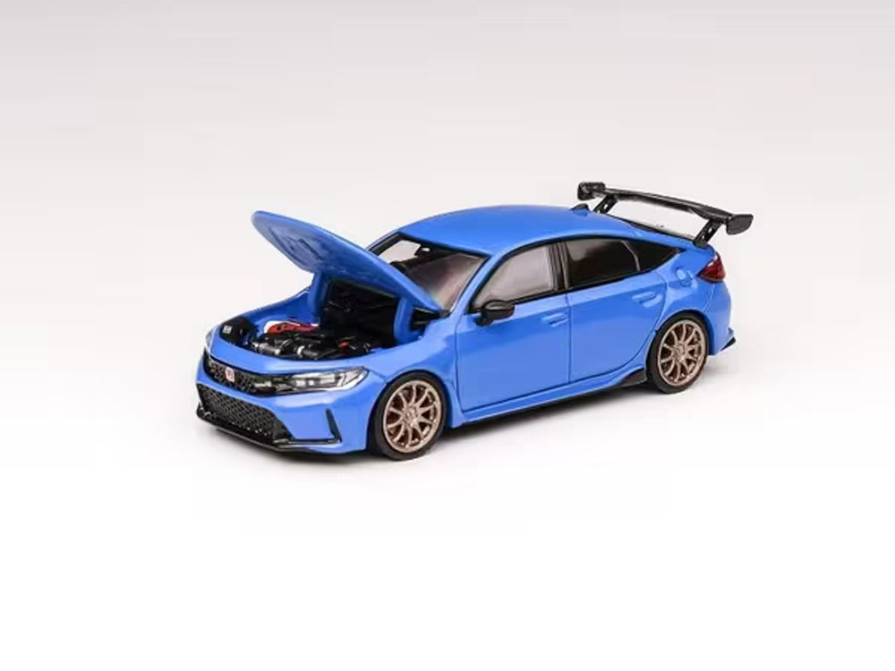 Motor Helix 1/64 Honda Civic FL5 Type R with CE28 & APR Wing Racing Blue