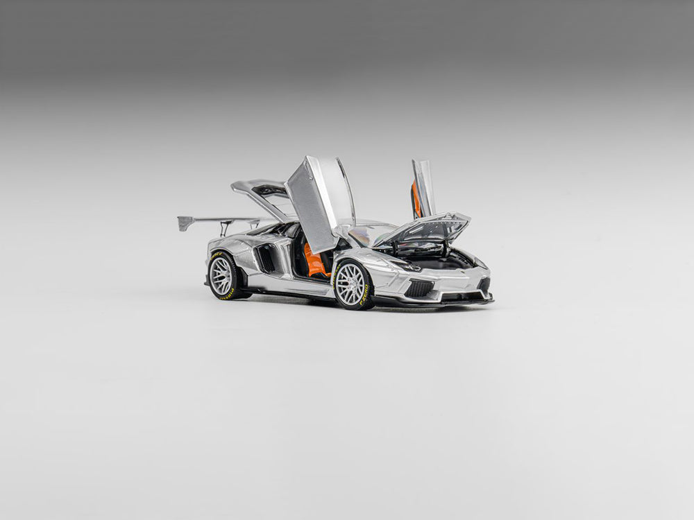 PGM 1/64 LBWK Lamborghini LP700 GT Silver Bull GT Show Special Edition LUX