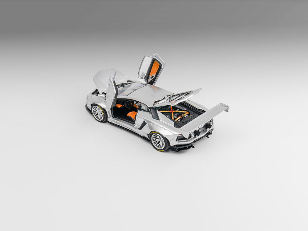 PGM 1/64 LBWK Lamborghini LP700 GT Silver Bull GT Show Special Edition LUX