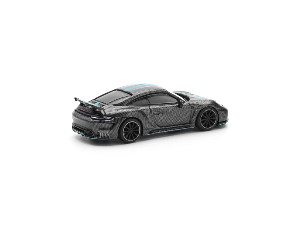 Pop Race 1/64 992 Stinger GTR Carbon Edition Blue Line