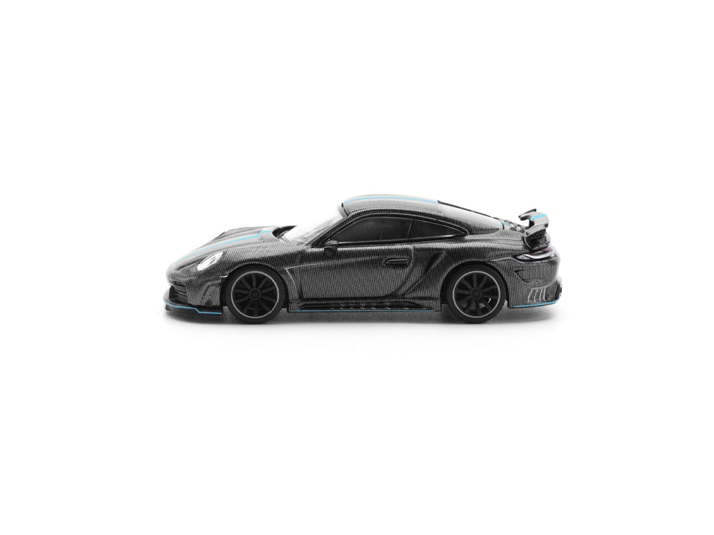 Pop Race 1/64 992 Stinger GTR Carbon Edition Blue Line