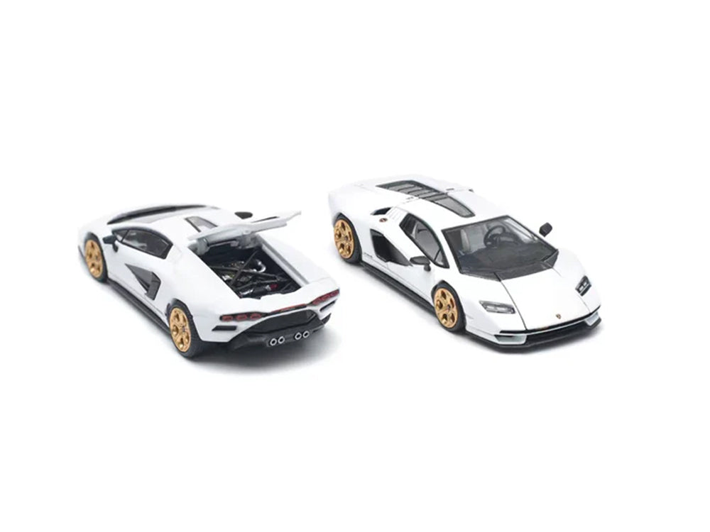 Pop Race 1/64 Lamborghini Countach LPI 800-4 Bianco Siderale