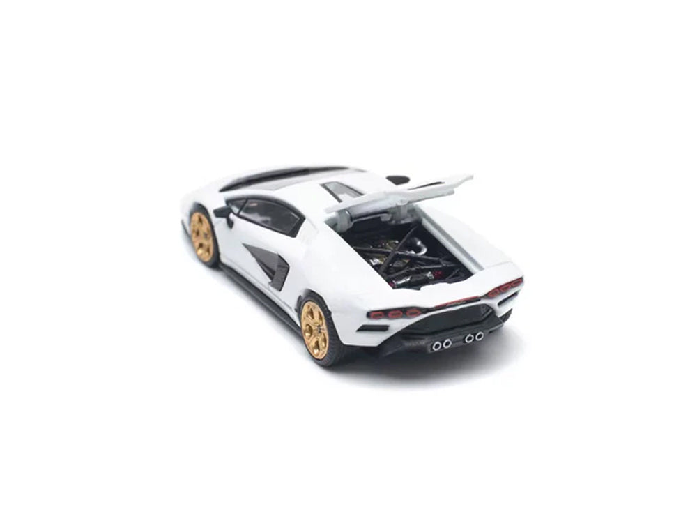 Pop Race 1/64 Lamborghini Countach LPI 800-4 Bianco Siderale