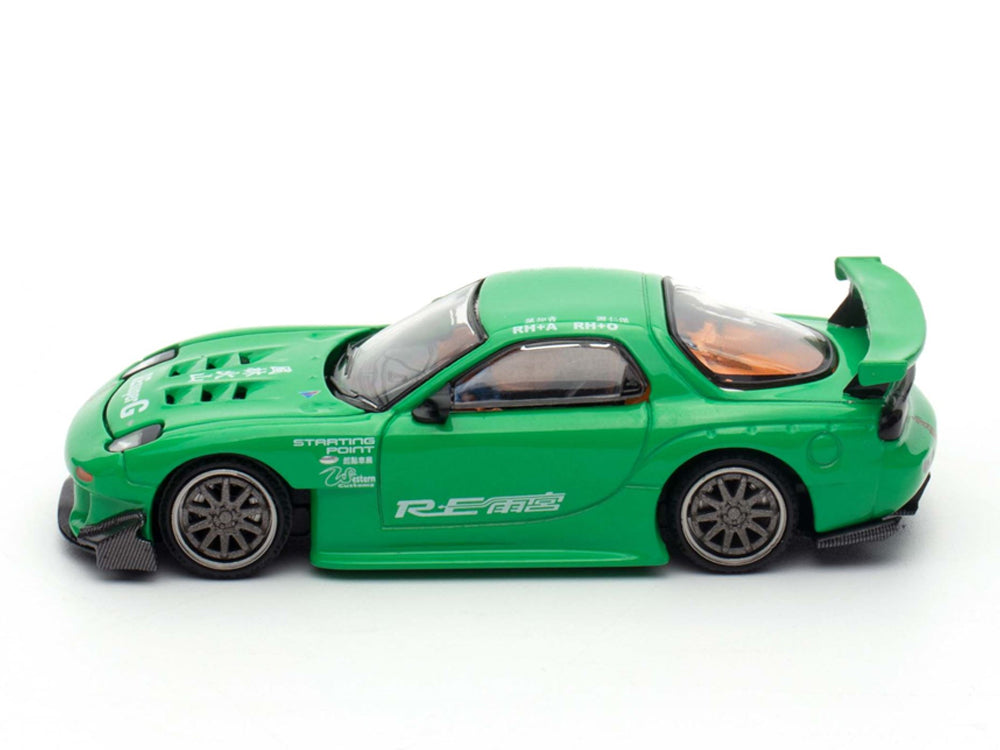 Pop Race 1/64 Mazda RX7 FD3S RE Amemiya Widebody Green Taiwan Edition