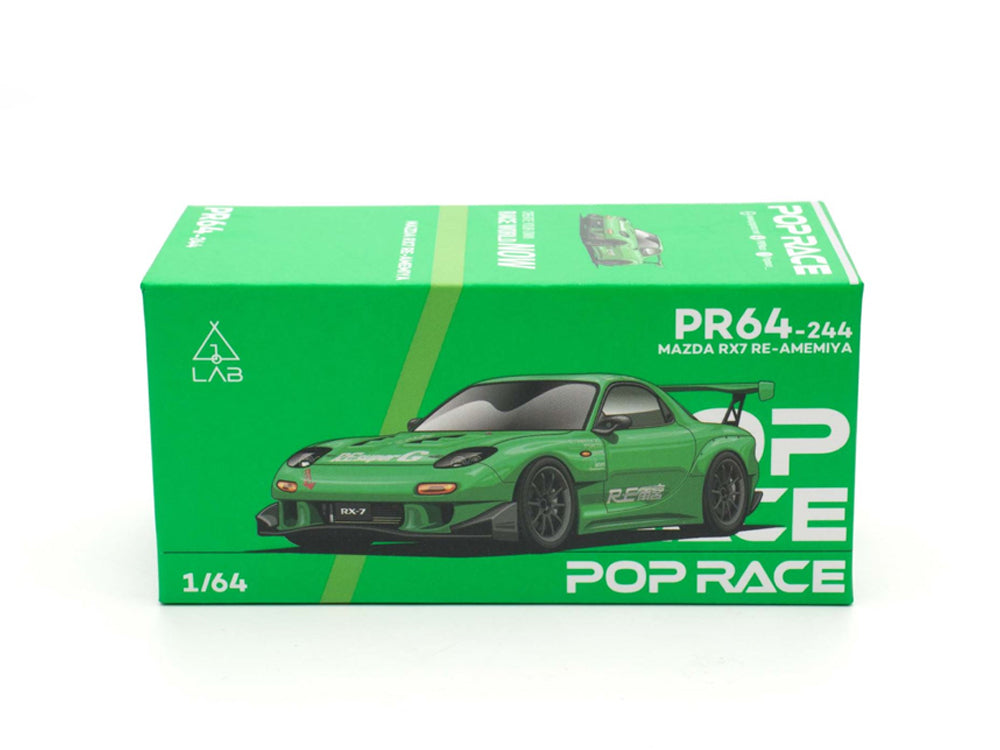 Pop Race 1/64 Mazda RX7 FD3S RE Amemiya Widebody Green Taiwan Edition