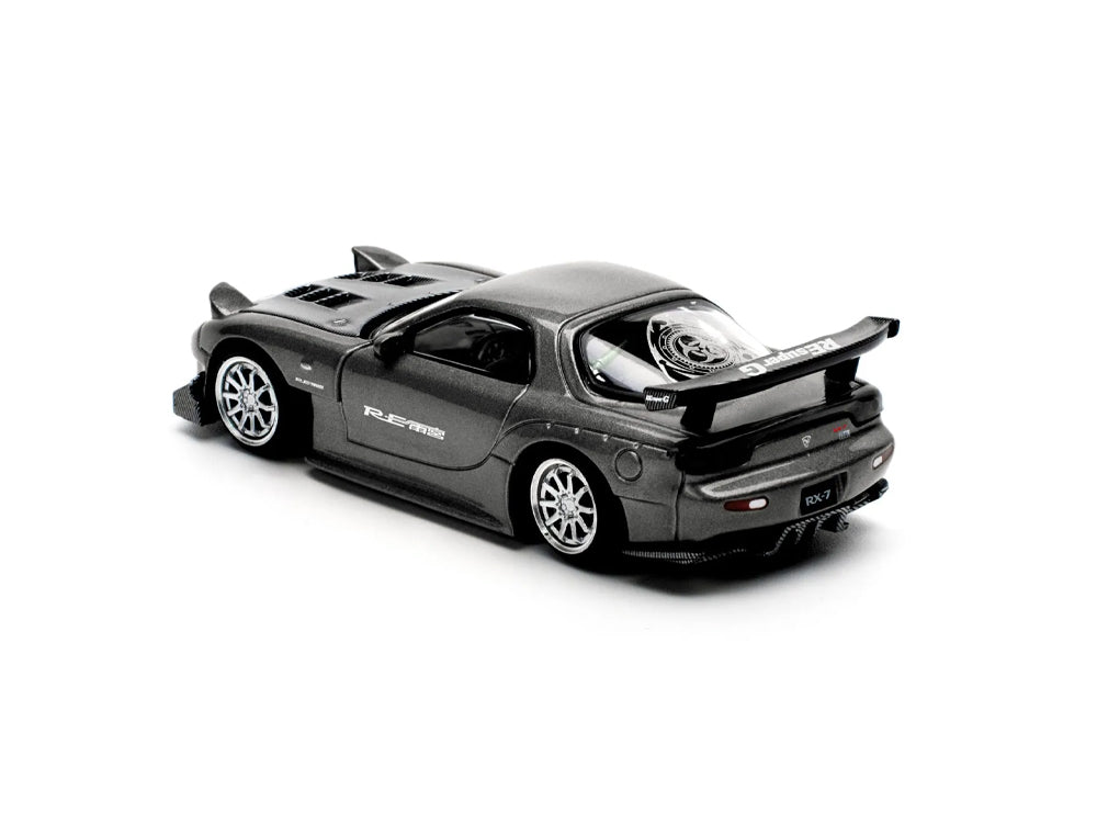 Pop Race 1/64 Mazda RXX7 FD3S RE-Amemiya Gun Metal