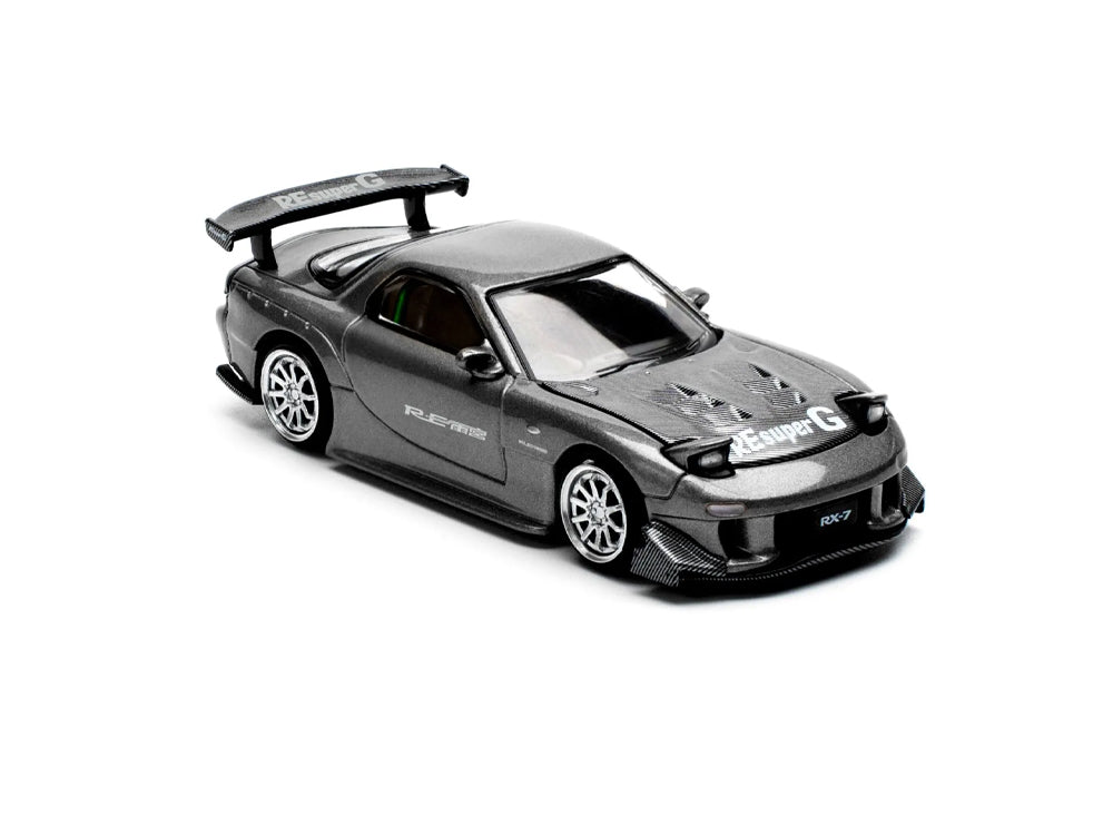 Pop Race 1/64 Mazda RXX7 FD3S RE-Amemiya Gun Metal