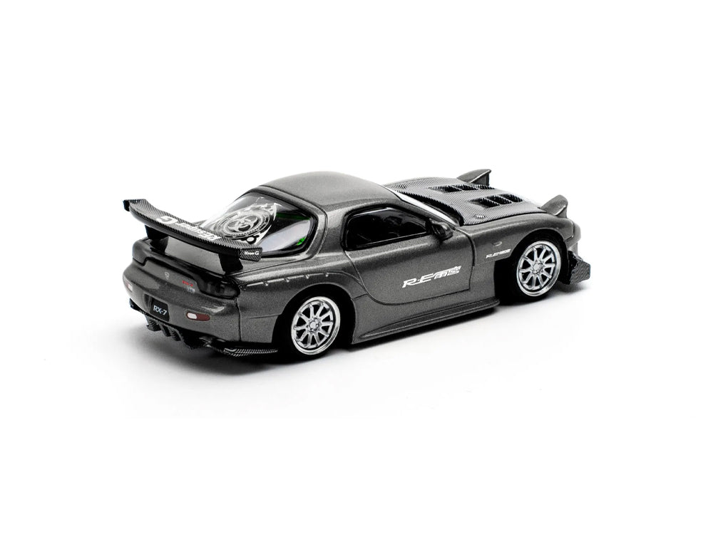 Pop Race 1/64 Mazda RXX7 FD3S RE-Amemiya Gun Metal