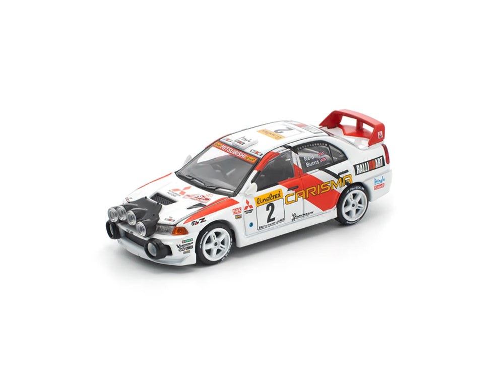 Pop Race 1/64 Mitsubishi Lancer Evolution IV Monte Carlo Rally 1998 White/Red