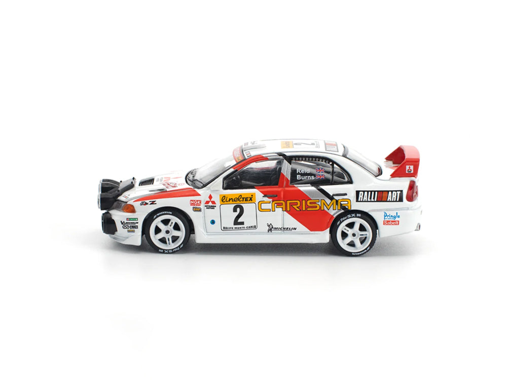 Pop Race 1/64 Mitsubishi Lancer Evolution IV Monte Carlo Rally 1998 White/Red